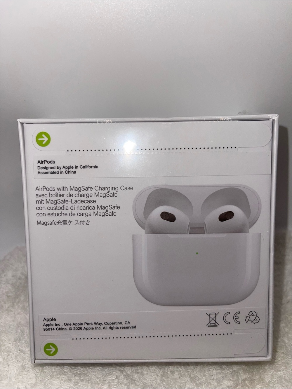 Apple AirPods  3rd generation with MagSafe Charging Case - White